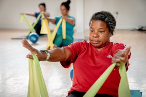 older black women participating in an Injuries and Special populations course with STOTT Pilates