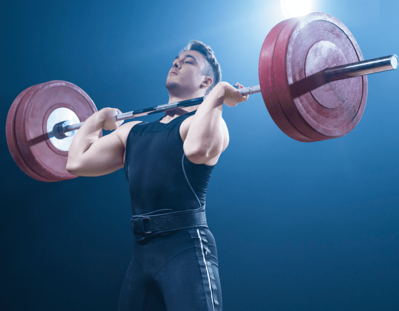 Man weightlifting