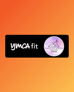 YMCAfit logo Transcend studio logo Yoga teacher training